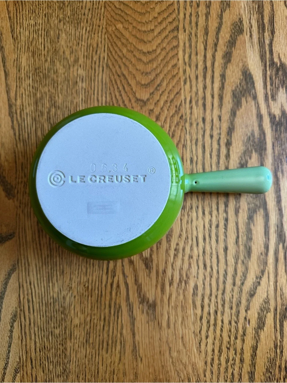Le Creuset (Bamboo) Green Ceramic Soup Crock with Handle